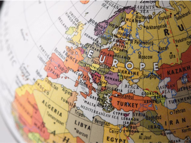 Europa glob/ karta