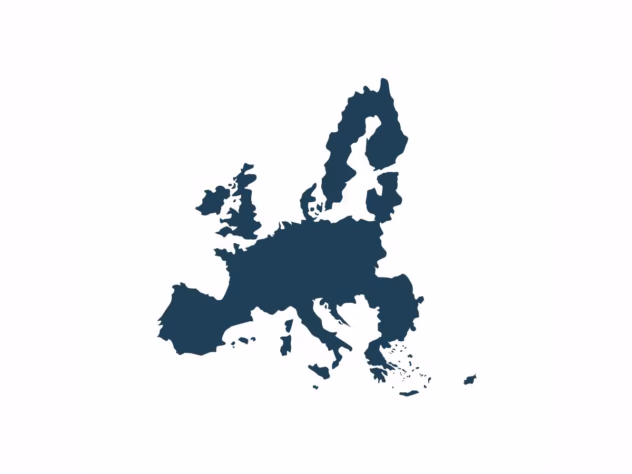 Ikon med karta över EU:s medlemsländer